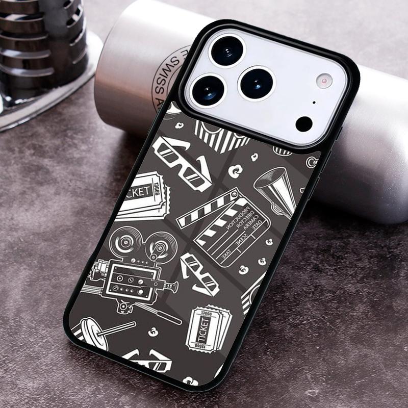 Film Movie Clapperboard Clapper Board Phone Case for iPhone 17 16 15 Pro Max Air 14 13 12 11 Plus Shockproof Cover