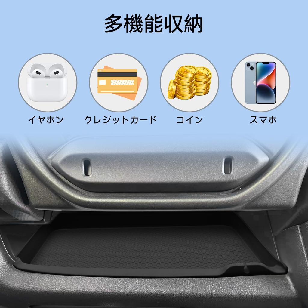 ZUNDUO Set of Car Cup Passenger Storage Glove Floor Console and Door Handle Box for the New Suzuki Hustler X January 2020 Present Includes Storage