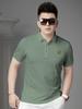 European Station 2025 Summer New Style Men's Trendy Printed Short Sleeve Polo Shirt Slim Fit Half Sleeve T-Shirt