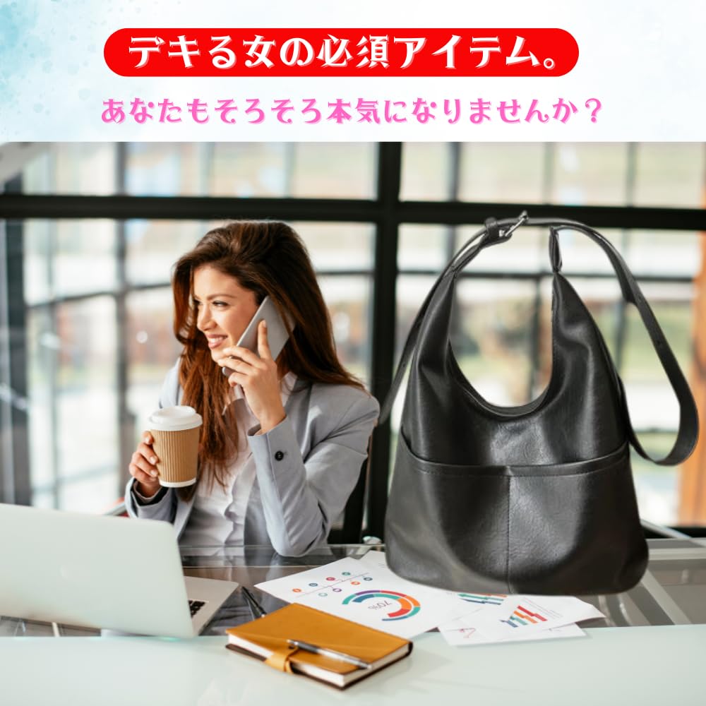 ORIJIRI Dames Aktetas, A4 Formaat, Stijlvolle Tote Bag, Populaire Zaken Tas, PU Leer, Grote Capaciteit, 2-Weg Ontwerp