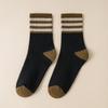 Fleece, Thickened, Looped, Striped, Striped, Women's Mid-calf Socks, Winter Women's Moon Long Socks, Winter Trend