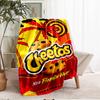 Cheetos Theme Printed Blanket - Perfect for Couch, Bed, Travel & Outdoor Use | Machine Washable, Cozy & Durable.
