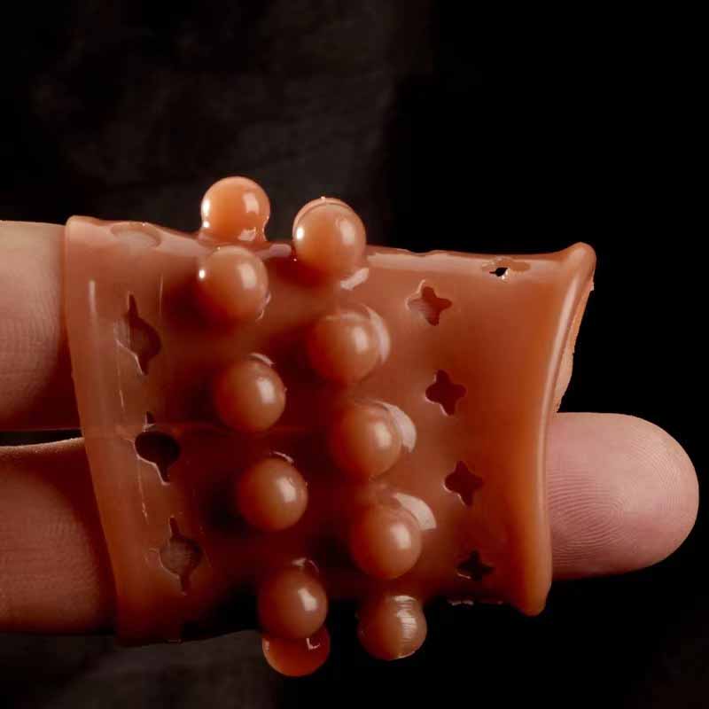 Hollow In Pearl Ball Spiked Condom Sheep Eye Ring Penis Ring Delayed Locking Ring Couple Adult Sexual Product