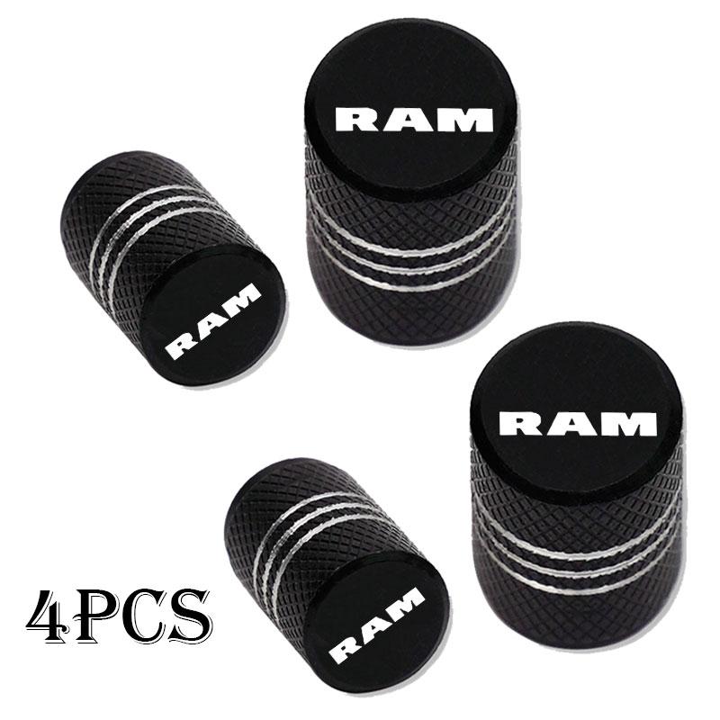 Car Wheel Tire Valve Caps Tyre Stem Covers Airdust Waterproof For Dodge Ram 1500 2500 3500 Accessories Car Styling