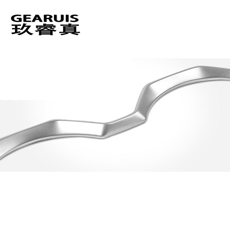 Car styling water cup holder frame decal cover trim Interior stainless steel sticker For BMW X1 F48 2016-2018 auto