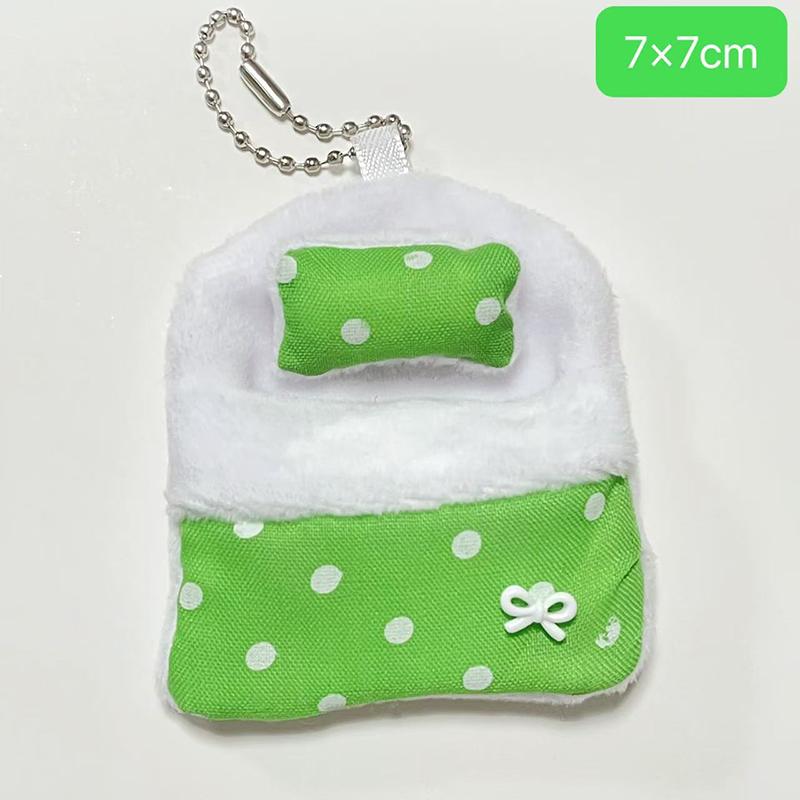 Новая милая плюшевая аниме-животная кукла Одеяло Мини-кукла Маленькое одеяло Аниме-аксессуары зелёный