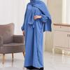 XG2057 Women's Hooded Long Robe Dress - Middle Eastern & Turkish Style