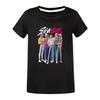 4986 Kids Girls Boys Sajaboys Rumi Mira Zoey Print Casual Cotton Short Sleeves T-Shirt