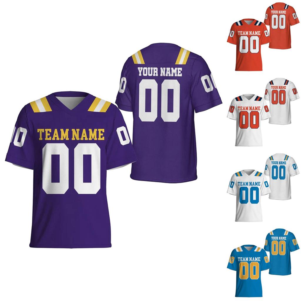 Custom Men Women Youth Kid Football Shirt For Adult Kid Personalized Team Name Number Football Shirt