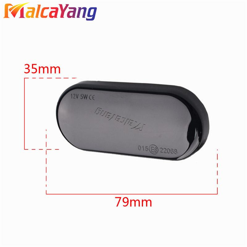 2PCS Led Dynamic Side Marker Turn Signal Light Sequential Blinker Light For VW Golf 3 4 MK3 MK4 Passat 3BG Polo 6N 9N Bora Vento