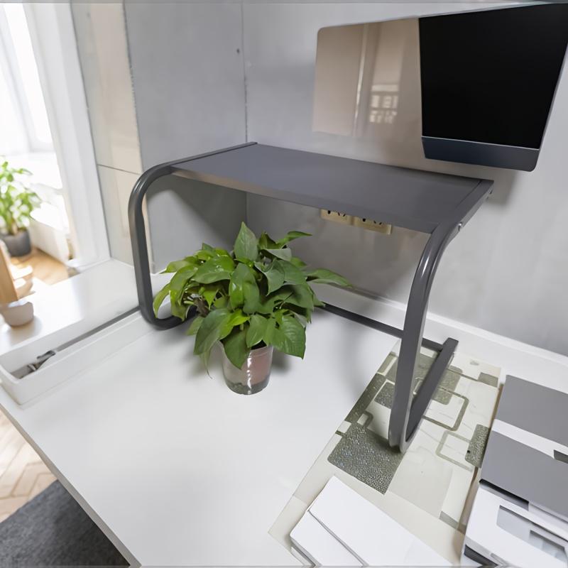 Spacious 2-Tier Metal Microwave Rack, Countertop Storage Shelf for Oven & Baking, No Assembly Needed, Sturdy Kitchen Organizer