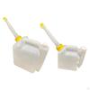 Fuel Mixing Container with Spout, Graduations, And Lid. Chainsaw Bottle. Sturdy Cup.