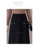 Spring 2026 High-Waisted Woolen Half-Skirt for Women - Versatile, Slimming, Casual Mid-Length.