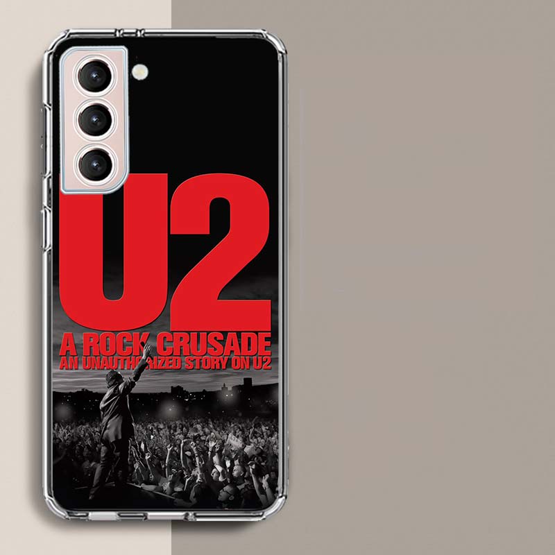 Band U2 Phone Case For Samsung A16 A26 A36 A56 A17 A15 A25 A35 A55 A14 A24 A34 A54 A04S A05S Galaxy Note 20 10 9 8 A9 A8 A7 A6 C