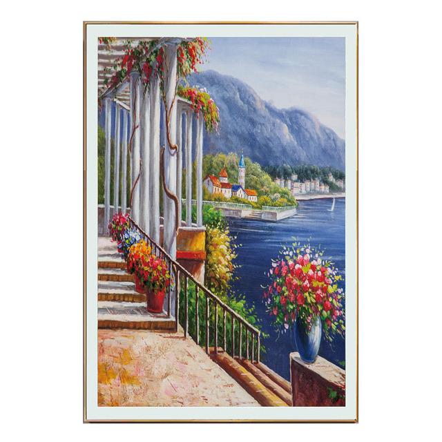 

Скандинавский приморский дом, холст, художественный постер, скандинавская живопись, красочный домашний пейзаж, картина с принтом, настенная декоративная гостиная 21cm×30cm NoFrame