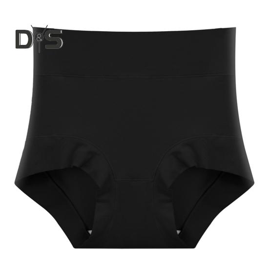 

Женские трусики с высокой талией, утягивающие живот, бесшовные, однотонные, эластичные, дышащие, с приподнятой попоной, антисептические трусы, женские трусы, нижнее белье L чёрный