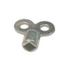 Exhaust Valve Key 5×5mm Shatterproof Material Silver Zinc Alloy