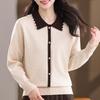 Lapel Knitwear: Stylish Plus Size Spring/Autumn Sweater for Women