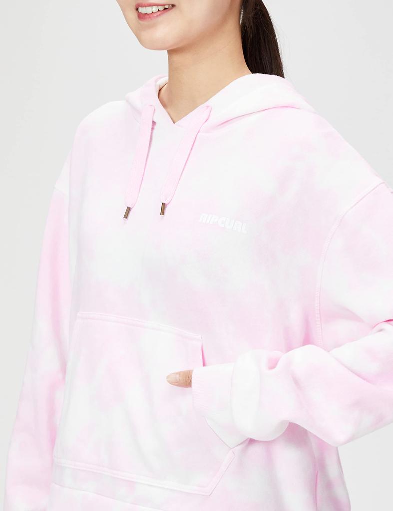Rip Curl GFEEC9 Classic Surf Hoodie Winter Size M Women's (Tie-Dye) Pink,