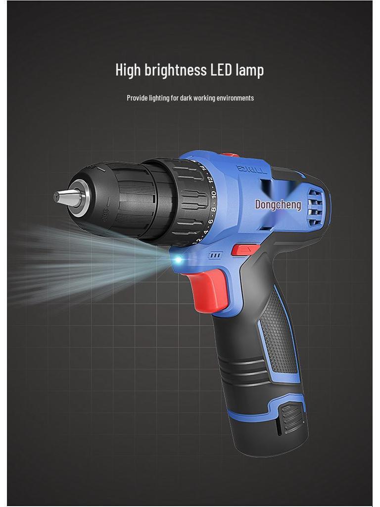 Dongcheng Cordless Brushless Lithium Hammer Drill & Electric Screwdriver
