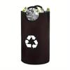 Foldable Large Oxford Cloth Laundry Basket - Washable, Portable, with Aluminum Handles