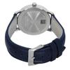 Bauhaus Leather Strap Dark Blue Dial Quartz 20373 Women's Watch