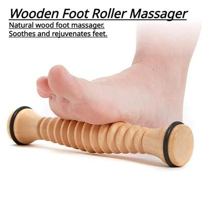Body Back Ahşap Ayak Silindiri, Plantar Fasiit için Ayak Masaj Aleti, Pürüzsüz Yüzeyi ile Stres Giderme Desteği ve Rahatlama için