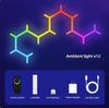 WIFI APP Smart Lamp Tuya Music Rhythm Control Splicing Ambient Quantum Lights LED Night Light for Game Room Bedroom Decoration