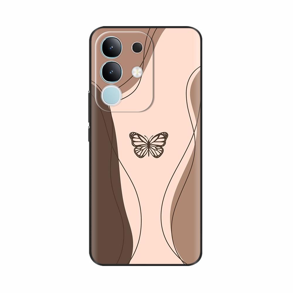 Pour Vivo Y29 4G Coque Mignon Panda Silicone Liquide Doux Étuis de Téléphone Pour Vivo Y29 4G Coques Y 29 Fundas Protection Dessin Animé Couverture Arrière