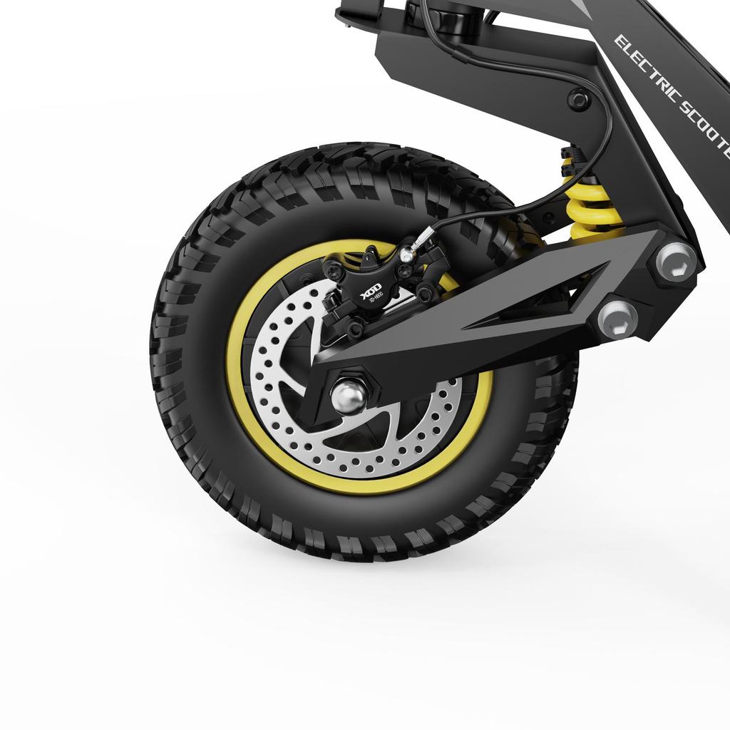 OOTD T10 Pro 1300*2 Doppelmotor Elektroroller 52V23.4AH 70KM Reichweite 150KG Zuladung 11Zoll Offroad-Reifen Erwachsenen E-Scooter