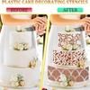 Fondant Cake Mesh Stamps Stencils Embossing for Decorating Tool Plastic Spray Mold Cake Lace Border Painting Wedding Party Decor
