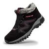 Damenschuhe Paarstil Große Größen Schneestiefel Leder Warm Dick Plüsch Schneestiefel Damen Herren Wasserdicht Rutschfest Stiefel Zapatos