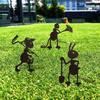 Metal Ant Gardening Ornaments Yard Metal Art Backyard Lawn Stakes Decorative Ant Garden Decorative Ground Plugs
