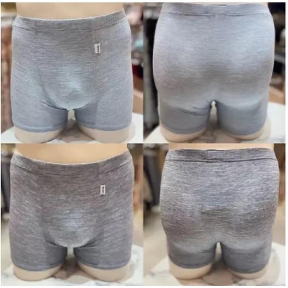 VenuS Stretchy Rayon Poly Span Cooling Stripe Men S Brief Set dark grey/dark gray/110