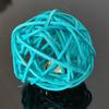 Puntos Chew Sound Toy Pet Cats Kitten Bell Rattan Ball Cage Playing Interactive Bite