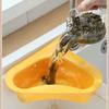 Sink Swan Drain Basket Household Punch-Free Kitchen Vegetable Washing Multi-Functional Pool Triangular Plastic Water Filter Rack