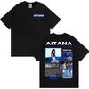 Singer Aitana Cuarto Azul Album 2025 Tour T Shirt Men Women's Fashion Aesthetic Short Sleeve T-shirts Casual Male Cotton T-shirt