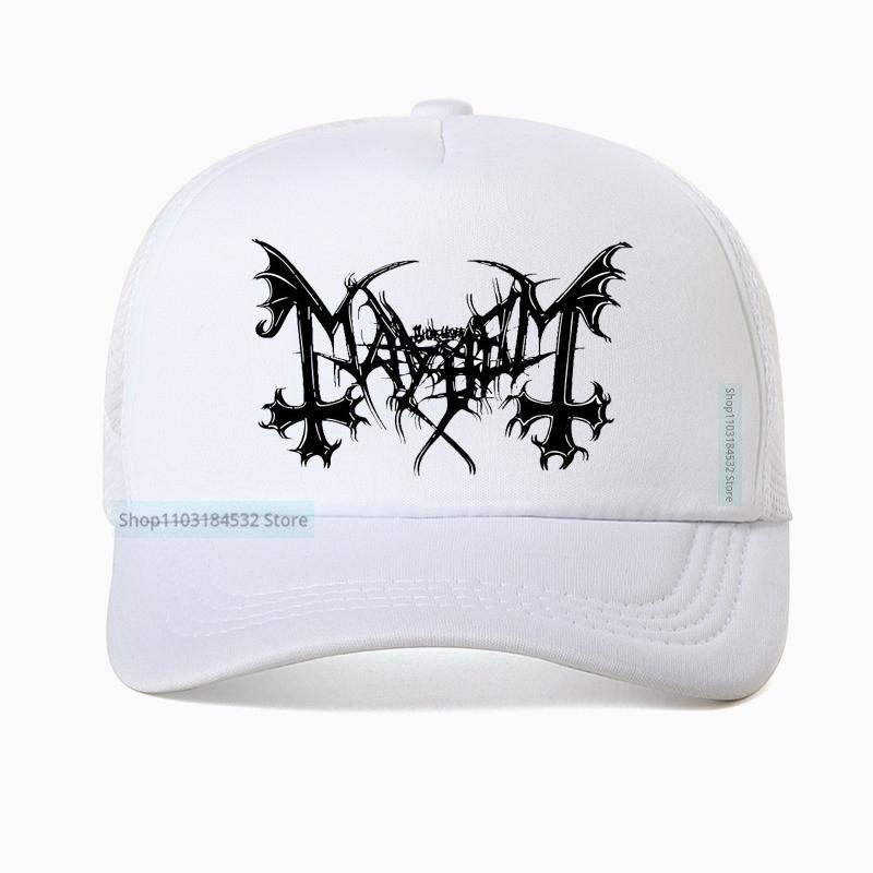 Incantation Immolation Mayhem Watain Death Metal Band Baseballkappe Unisex Rock Snapback Hut Adjustable black