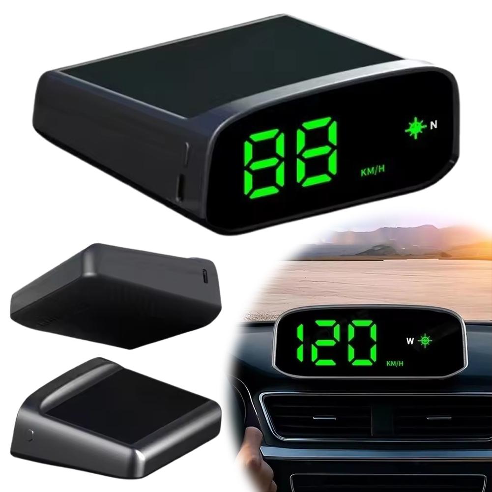 New Solar Head Up Display GPS Digital Intelligent Car Speedometer Without Plug In Or Installation Car Universal Accessories
