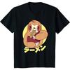 Ramen Sloth Japanese T-Shirt Harajuku Men Clothing Anime Clothes Cotton Daily Four Seasons Tees Women Men Shirt
