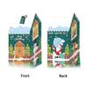 50pcs Christmas House Shape Candy Gift Box with Tag Merry Christmas Decorations For Home Xmas Tree Ornament  2025 New Year