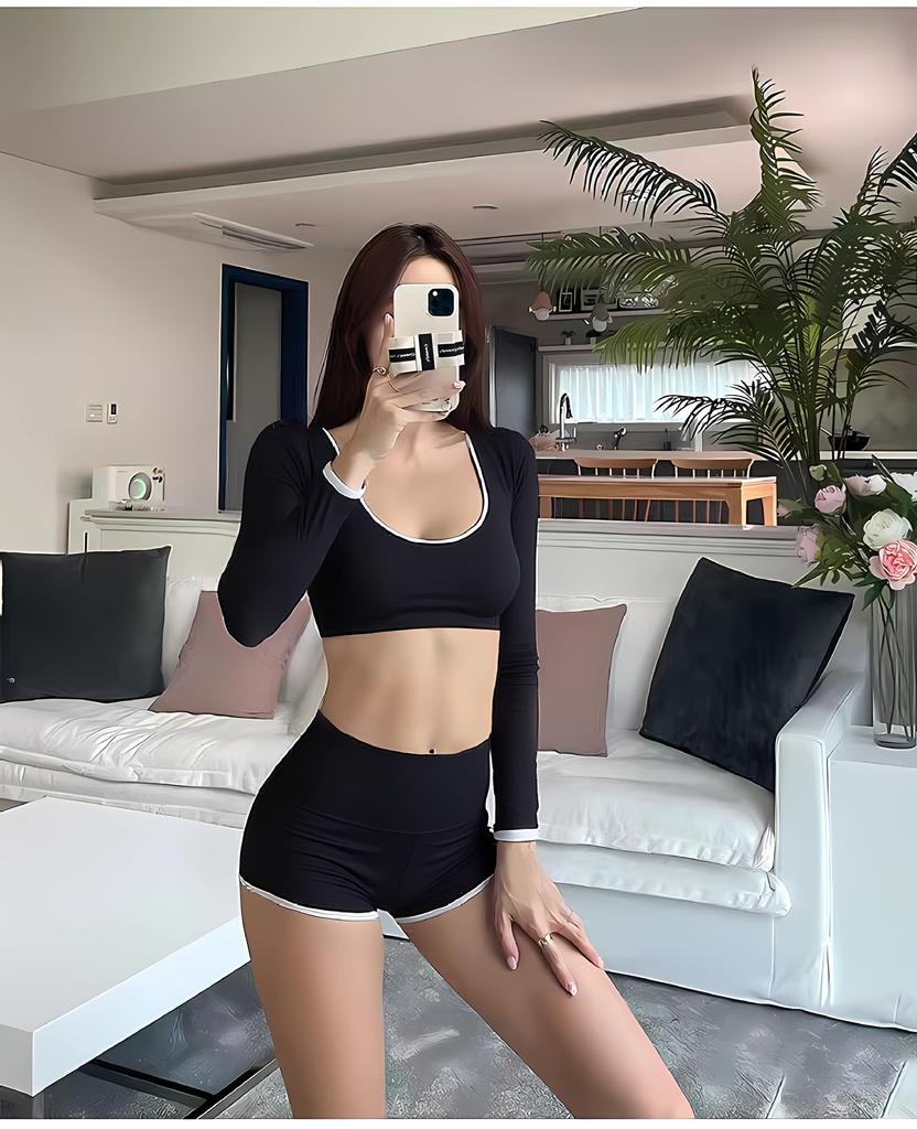 Source South East Asia Swimsuit Women's Long Sleeve Sexy Split Ins New Holiday Swimsuit