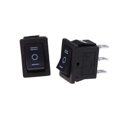 5 Stücke Spdt Ein/Aus/Ein Mini Schwarz 3 Pin Wippschalter Ac 6A/250V 10A/125V