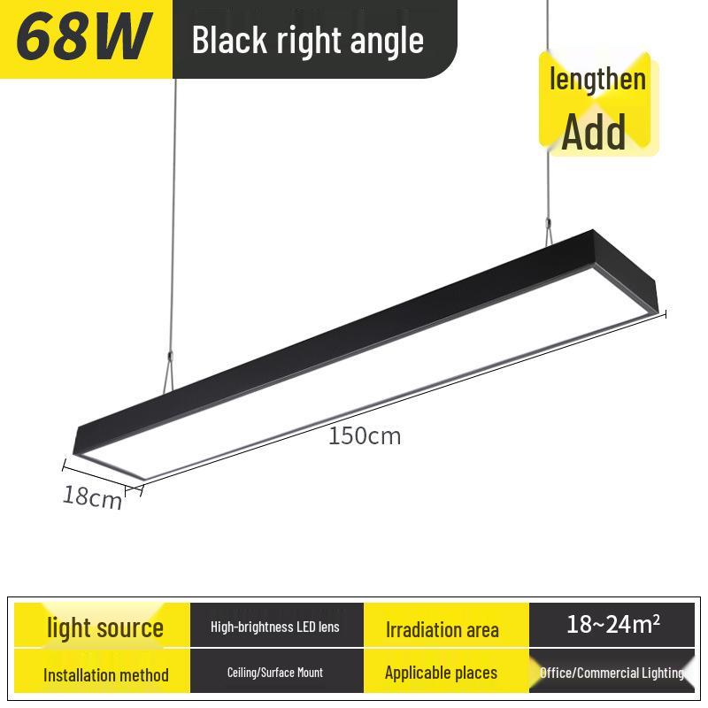 Ultra-Bright LED Pendant Light for Office, Barber Shop, Classroom, Gym, and Supermarket Ceilings