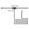 Portable 75Ohm Radio Antenna Universal Stereo FM Antenna Plug Play Aerial Connector Home Theater