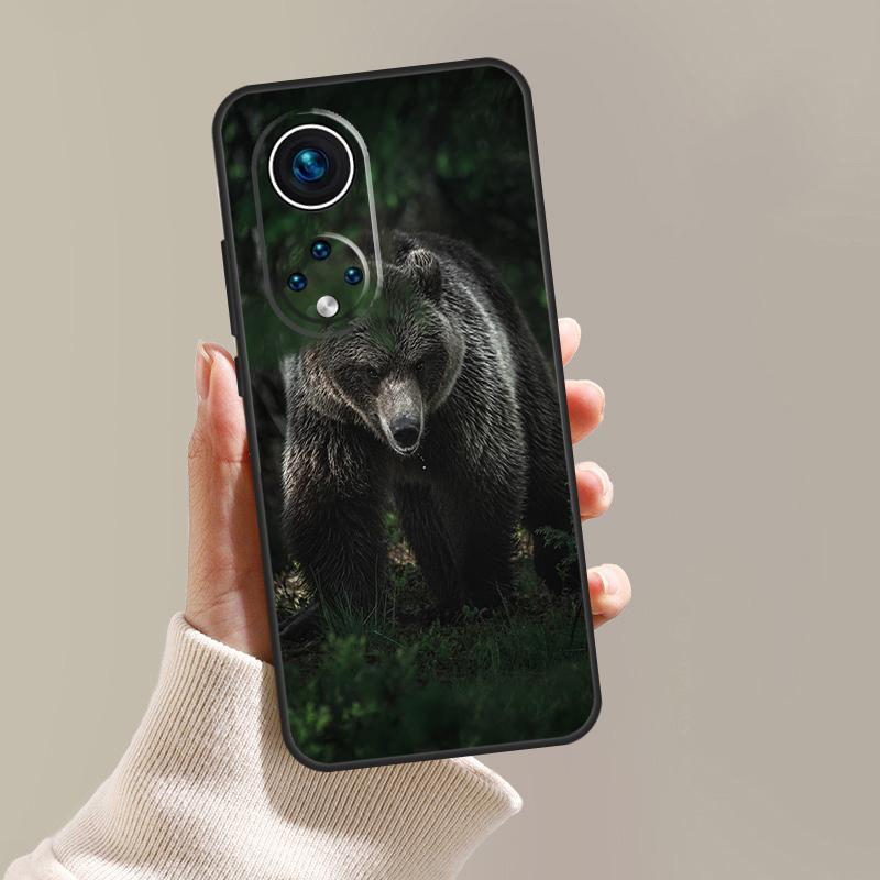 Grizzly Bear Case For Honor Magic 5 Pro 10 50 70 90 Lite X7 X8 X9 X6a X7a X8a X9a Magic 4 Lite Coque