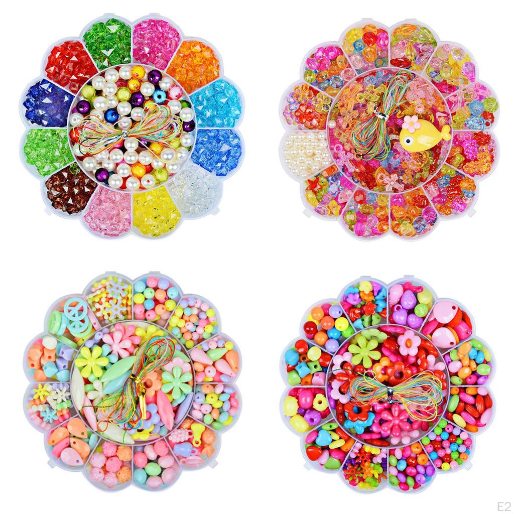 Beads Accessory Necklaces Toys Set Jewelry Making Bead for 6 7 11 12 Years Old Girls