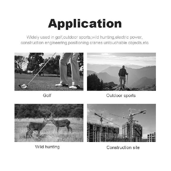 2000m Rangefinder Telescope Hunting Scope Rangefinder High Precision Portable Golf Laser Rangefinder