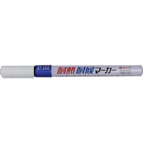Okitsumo Heat-Resistant and Weather-Resistant Marker, Thin Type, Blue, TMKHOSO22