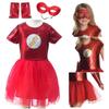 Bsrlons Halloween Flash Girl Children's Role-playing Costume Cosplay Stage Performance Dress
